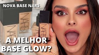 TESTEI NOVA BASE NARS LIGHT REFLECTING  Durabilidade acabamento vale a pena [upl. by Aerdnat]