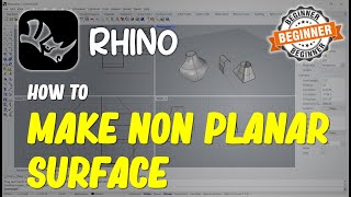 Rhino How To Make Non Planar Surface [upl. by Winson650]