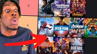 VERY HARSH MARVEL MOVIES TIER LIST LIVE [upl. by Yi]