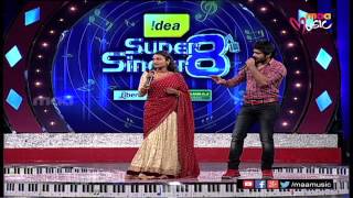 Super Singer 8 Episode 19  Poovalle Navvul Song With Subtitles [upl. by Demmahom]