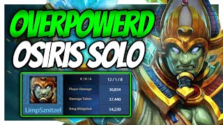 BUFFED OSIRIS IS OVERPOWERD  Smite Osiris solo Ranked [upl. by Hentrich]