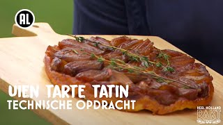 Uien tarte tatin  Technische opdracht  HEEL HOLLAND BAKT [upl. by Enaywd]