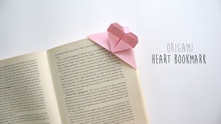 DIY Origami Heart Bookmark [upl. by Yramliw]