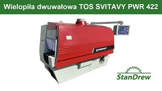 Wielopiła dwuwałowa TOS SVITAVY PWR 422  StanDrew maszyny stolarskie Work of the multisaw [upl. by Rahal]