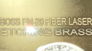 FM20 Fiber Laser Etching Brass [upl. by Dine]