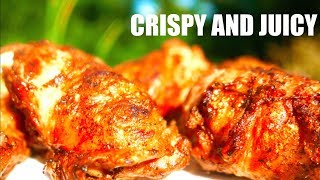 Poached and Grilled Chicken Thighs Recipe [upl. by Alisan618]