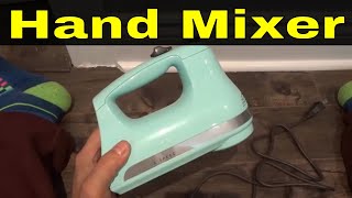 KitchenAid 5 Speed Hand Mixer ReviewIce Blue [upl. by Acenes]