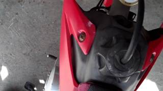 How to adjust the idle on a CRF 50 [upl. by Lenee]