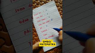 SIMBOLSIMBOL MATEMATIKA maths matematika materimatematika trikcepatmatematika [upl. by Ybbil]