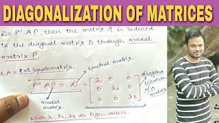 DIAGONALIZATION OF MATRICES 🔥 [upl. by Eihcir818]