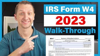 How to fill out the IRS Form W4 2023 [upl. by Yelsnik]