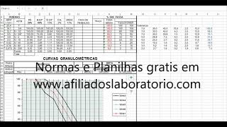 Composição Granulométrica no Excel [upl. by Belter561]