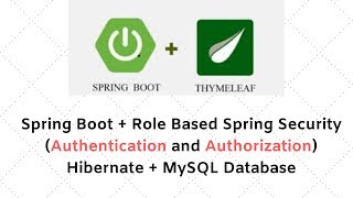 Spring Boot  Role Based Spring Security Authentication and Authorization  Hibernate  MySQL [upl. by Hserus212]