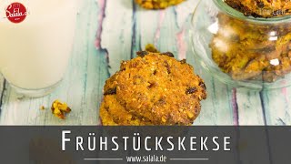 Frühstückskekse Rezept ohne Mehl und ohne Zucker Low Carb salalade [upl. by Joice]