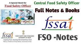 Book amp Notes For FSSAI Exam Preparation  Food Safety Officer Technical Officer [upl. by Fachini]