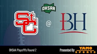 Football OHSAA Playoffs Round 2 St Clairsville  Bishop Hartley [upl. by Aniz720]