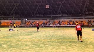 ★ソフトテニス 中学近畿夏季2013 男子 準決勝 上岡・広岡（上宮中学）ー藤田・三輪（朝日中学） [upl. by Yraeg861]