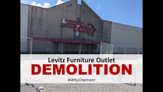 Old Levitz Furniture Outlet DEMOLITION  Why Claymont Video Series [upl. by Dnomaid]