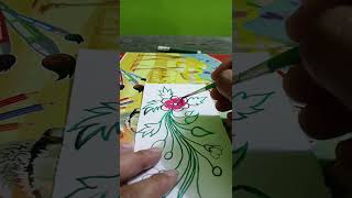 FLOWER painting 🏵️🎨🖌️ floralart youtubeshorts videoviral drawing youtube youtubevideo [upl. by Hayyikaz951]