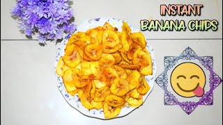 Homemade Banana Chips केले के एकदम कुरकुरे और पतले चिप्स Instant Banana Chips EasySnacks Recipes [upl. by Hedley514]