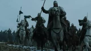 Los caballeros de Vale llegan Batalla en Winterfell GOT 6x9 [upl. by Ajan786]