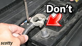 Heres Why Disconnecting Your Battery Like This Will Destroy Your Car [upl. by Yreffej887]