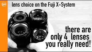 Review the only 4 lenses you need for the Fujifilm X System  with a lot of sample images [upl. by Annoval31]