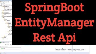 springbootentitymanagerrestapi [upl. by Anibas720]