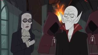 Rick And Morty Vampire Credit Scene Unbleeped [upl. by Fitting]