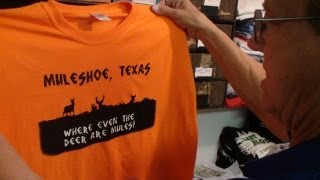 Screen Printing Muleshoe Texas Where Even The Deer are Mules Shirts [upl. by Harifaz708]