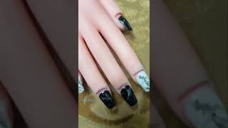 MARBLE NAIL ART SHORTS…💅 nailart art naildesign marblenails shortsvideo ytshorts [upl. by Aivatnwahs]