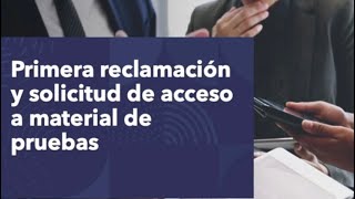 Primera reclamación y solicitud de acceso a material de pruebas escritas comisiónnacionaldelservici [upl. by Vladamar891]