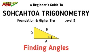 Finding Angles Using SOHCAHTOA Trigonometry GCSE Maths Revision amp Questions [upl. by Eerized]