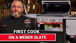 First Cook On A Weber Slate  Ace Hardware [upl. by Marriott]