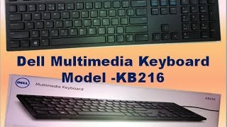 Dell KB216 Multimedia Keyboard Unboxing and Review [upl. by Aninahs]