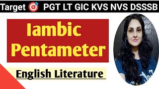 Iambic Pentameter English Literature🎯 [upl. by Ylac]