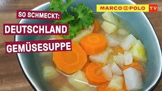 Gemüsesuppe das 4ZutatenRezept  einfach lecker amp schnell  Marco Polo TV [upl. by Luapnaes]