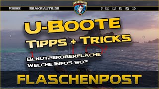 UBoote  Tipps amp Tricks  Benutzeroberfläche amp Gameplay worldofwarships wows warships [upl. by Adnah]