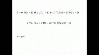 Calcular partículas a partir de gramos [upl. by Annaierb]