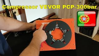 VEVOR compressor PCP 300 bar  Unboxing Portugal [upl. by Naimed]