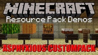 ASPHYXIOUS CUSTOMPACK  Minecraft Resource Pack 13w47e [upl. by Grimbal]