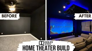 FULL INSTALL 133quot 4K Zero Edge Epson 12000 Focal 512 Atmos Home Theater BUILD  Mckinney Texas [upl. by Vick]