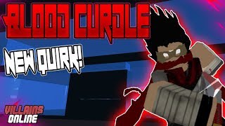 NEW BLOODCURDLE QUIRK  HEROES  VILLAINS ONLINE  ROBLOX  NEW UPDATE [upl. by Gilges]