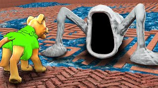 Can SEA EATER find me in a MAZE Garrys Mod Sandbox [upl. by Hasseman]