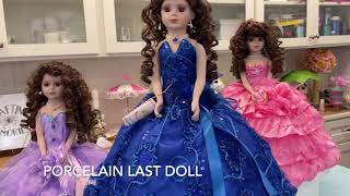 16 Inch Porcelain Last Doll  Quinceanera [upl. by Einnek]