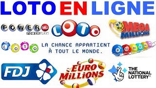 JOUER AU LOTO EN LIGNE dans le monde entier Sécurisé🍀🔐 [upl. by Burhans]