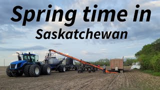 Seeding Spraying Farming In Saskatchewan Canada 🇨🇦 [upl. by Nuahsyt848]