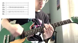 Verdena  Ovunque Guitar Cover con TAB [upl. by Anaitsirhc223]