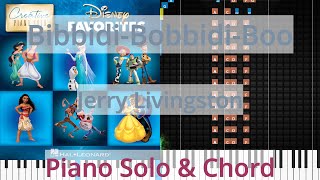 🎹BibbidiBobbidiBoo Solo amp Chord Jerry Livingston Synthesia Piano [upl. by Hayifas533]