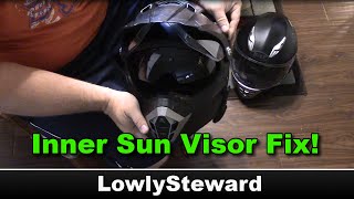 How to Fix Broken Inner Faceshield Sun Visor  Bilt Helmet [upl. by Notlrahc]